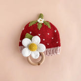 Strawberry Beanie 0-3 MO